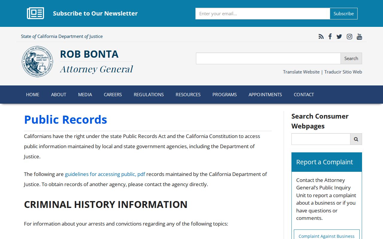 Orange County street directory California Public Records Act address request
